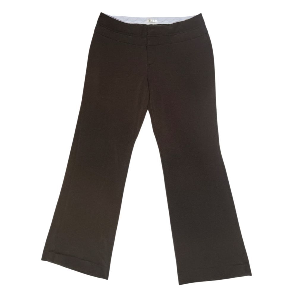 Studio Y Women's Brown Wide Leg Dress Pants Jr Sz 7/8 Regular